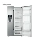 داخل یخچال فریزر ساید بای ساید سام روسو 3 نقره ای