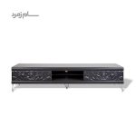 میز تلویزیون متین R380 مشکی هایگلس