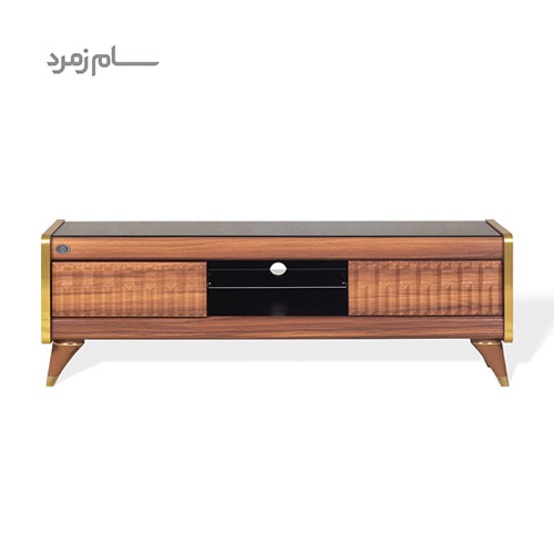 میز تلویزیون متین R210 قهوه ای روشن