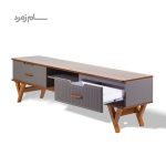 میز تلویزیون متین R230 طوسی گردویی
