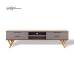 میز تلویزیون متین R230 طوسی گردویی