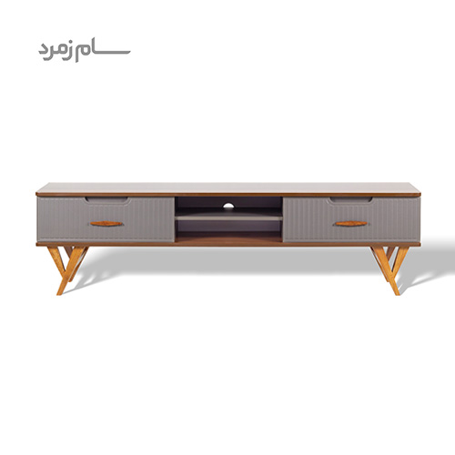 میز تلویزیون متین R230 طوسی گردویی