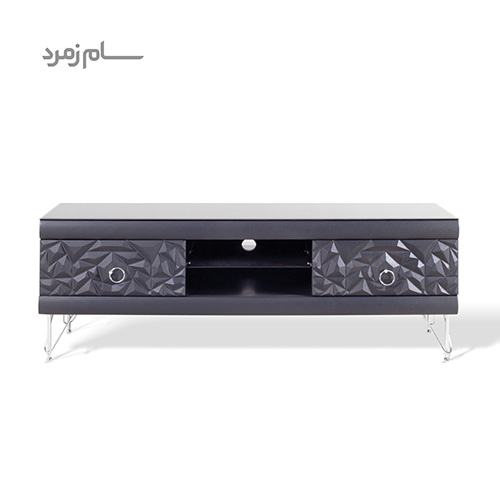 میز تلویزیون متین R320 مشکی سوزنی