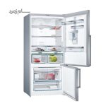 داخل یخچال فریزر بالا پایین بوش KGD86AI304 نقره ای