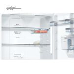 داخل یخچال فریزر بالا پایین بوش KGD86AI304 سفید
