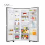 داخل یخچال فریزر ال جی X24 سفید