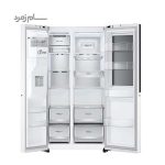 داخل یخچال فریزر X267 ال جی سفید