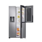 قابلیت درب در درب یخچال فریزر سامسونگ RS80T نقره ای
